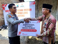 Sambut Hari Bhayangkara ke-79, Polresta Magelang Bantu Bedah Rumah dan Serahkan Bantuan Sumur Bor