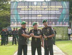 Sertijab Dandim 0116/Nagan Raya, Letkol Inf Irfan Hade Fitrianto Gantikan Letkol Inf Fairuz abadi