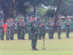 Tumbuhkan Jiwa Nasionalisme, Yonarmed 1 Kostrad Laksanakan Upacara Bendera