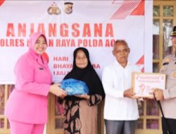 Jelang Hari Bhayangkara ke-79, Polres Nagan Raya Laksanakan Anjangsana