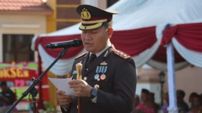 Polres Tanjab barat Gelar upacara hari bayangkara ke 79 dengan tema polri untuk masarakat