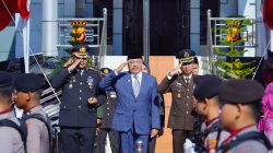 Dr. TR. Keumangan, S.H., M.H. Hadiri Peringatan Hari Bhayangkara ke-79, Sampaikan Apresiasi Kepada Polri