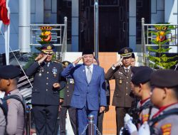 Dr. TR. Keumangan, S.H., M.H. Hadiri Peringatan Hari Bhayangkara ke-79, Sampaikan Apresiasi Kepada Polri