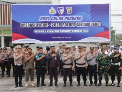 Kapolres Tanjab Barat Pimpin Apel Gelar Pasukan Operasi Patuh Siginjai 2025