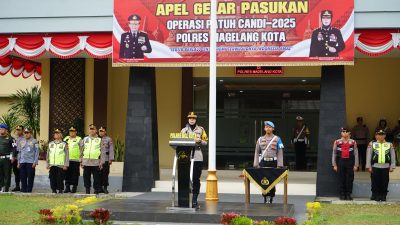 Awali Operasi Patuh Candi 2025, Polres Magelang Kota Laksanakan Apel Gelar Pasukan