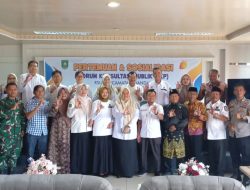 Polsek Mandau, Camat Mandau, Jajaran RSUD Mandau menghadiri Forum Konsultasi Publik