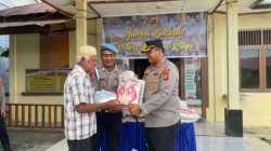 Jumat Berkah, Polres Nagan Raya Salurkan 20 Paket Sembako kepada Warga Kurang Mampu di Seunagan Timur