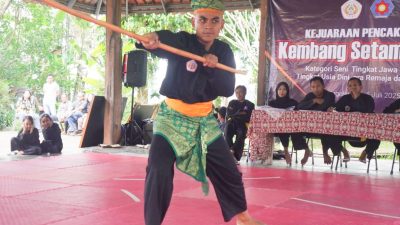 Akbar Ridho Hartono Bersinar di Kejuaraan Pencak Silat Kembang Setaman Cup 2025