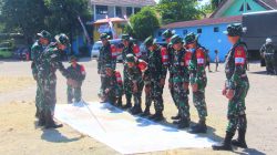 Prajurit Yonarmed 1 Kostrad Laksanakan Latihan Peta Model Medan