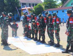 Prajurit Yonarmed 1 Kostrad Laksanakan Latihan Peta Model Medan