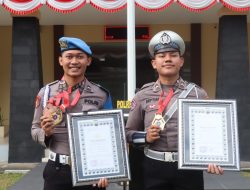 Bripda Yogi dan Bripda Septian Sabet Medali Emas Taekwondo Kapolri Cup VI