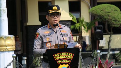 Kapolresta Magelang Pimpin Sertijab Kabag dan Kapolsek