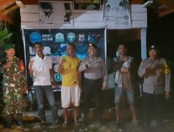 Polsek Seunagan Timur Gelar Patroli Rutin Jaga Kamtibmas Malam pada Hari