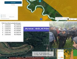 Said Rizal Mengaku sebagai maneger perusahaan Menyatakan lokasi penghadangan kepala Desa beserta aparatur tersebut milik PT Dua perkasa lestari