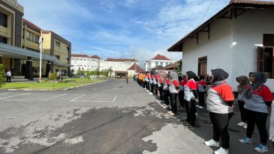 Diikuti Ojol dan Pekerja, Polres Magelang Kota Gelar Apel Kamtibmas