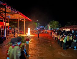 Brimob Polda Aceh Terima Kunjungan Persami Siswa SD IT Arrahman di Nagan Raya