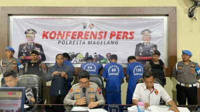 Culik Ibu dan Anak, Empat Pelaku Diciduk Satreskrim Polresta Magelang