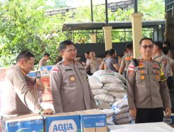 Bantuan Sosial Logistik Dari Kapolri Tiba di Polres Nagan Raya