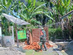 Satgas TMMD ke-127 Kodim 0116/Nagan Raya Bangun Bak Penampungan Air untuk Penuhi Kebutuhan Warga
