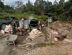 Gotong Royong Jadi Nafas TMMD ke 127 Kodim 0116 Nagan Raya di Ujong Blang