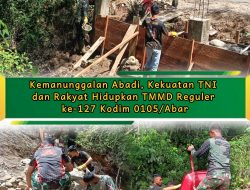 Kemanunggalan Abadi, Kekuatan TNI dan Rakyat Hidupkan TMMD Reguler ke-127 Kodim 0105/Abar