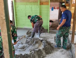 Rehab RTLH TMMD Kodim 0116/Nagan Raya Capai Tahap Krusial, Masuki Pengecoran Lantai