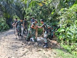Satgas TMMD Kodim 0105/Abar Sukses Tuntaskan 3 Titik Gorong-Gorong, Senyum Petani Mengembang Bahagia