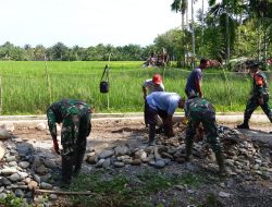 Dansatgas TMMD Kodim 0105/Abar Terjun Langsung Pegang Alat di Lokasi Sasaran Fisik, Bentuk Nyata Pemimpin 