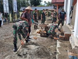 Polesan Tangan Satgas TMMD Kodim 0105/Abar Sulap Wajah Baru Mushalla Babul Tauhid Semakin Representatif