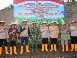 Polresta Magelang Dukung Swasembada Pangan Nasional Melalui Penanaman Jagung Serentak