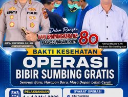 Menyambut Hari Bhayangkara Ke 80, Polres Nagan Raya Gelar Bakti Kesehatan OPERASI BIBIR SUMBING Gratis