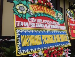 Pedagang Pasar Muntilan Kirim Karangan Bunga ke Polresta Magelang, Apresiasi Tindakan Tegas Berantas Premanisme