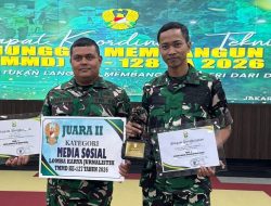 Kodim 0116/Nagan Raya Raih Juara 2 LKJ Pada TMMD Ke – 127