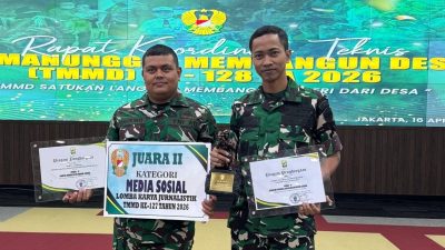 Kodim 0116/Nagan Raya Raih Juara 2 LKJ Pada TMMD Ke – 127