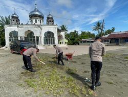 Brimob Batalyon C Pelopor Wujudkan Lingkungan Ibadah Bersih Lewat Aksi ASRI
