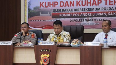 Polres Nagan Raya Terima Kunjungan Dirreskrimum Polda Aceh, Perkuat Fungsi Reskrim