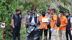 Polres Nagan Raya Gelar Rekonstruksi Kasus Pembunuhan di Tadu Raya dengan Pengamanan Ketat