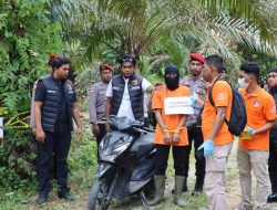 Polres Nagan Raya Gelar Rekonstruksi Kasus Pembunuhan di Tadu Raya dengan Pengamanan Ketat