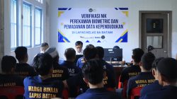 Dinas kependudukan dan catatan sipil kota batam menggelar layanan verifikasi NIK perekaman biometrik dan pemadanan di Lapas Kelas IIA Batam.