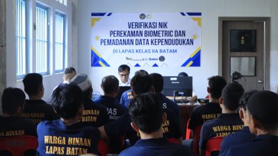Disdukcapil Gelar Jemput Bola Data Kependudukan di Lapas Batam
