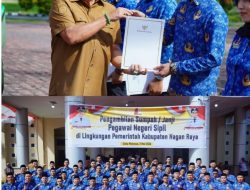 128 CPNS Nagan Raya Resmi Diangkat Jadi PNS, Bupati TRK Tekankan PNS Melayani Masyarakat