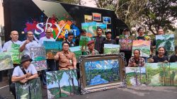 Melukis Bersama Seniman Magelang, SBY Kagumi Keindahan Taman Kyai Langgeng