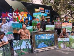 Melukis Bersama Seniman Magelang, SBY Kagumi Keindahan Taman Kyai Langgeng