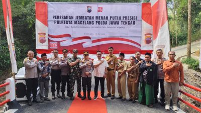 Dukung Akses Perekonomian Masyarakat, Jembatan Presisi Merah Putih di Pakis Diresmikan