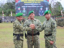 Sertijab Yonif TP 856/Satria Bumi Sakti Dipimpin Langsung oleh Kolonel Inf Hulisda Melala, S.E.